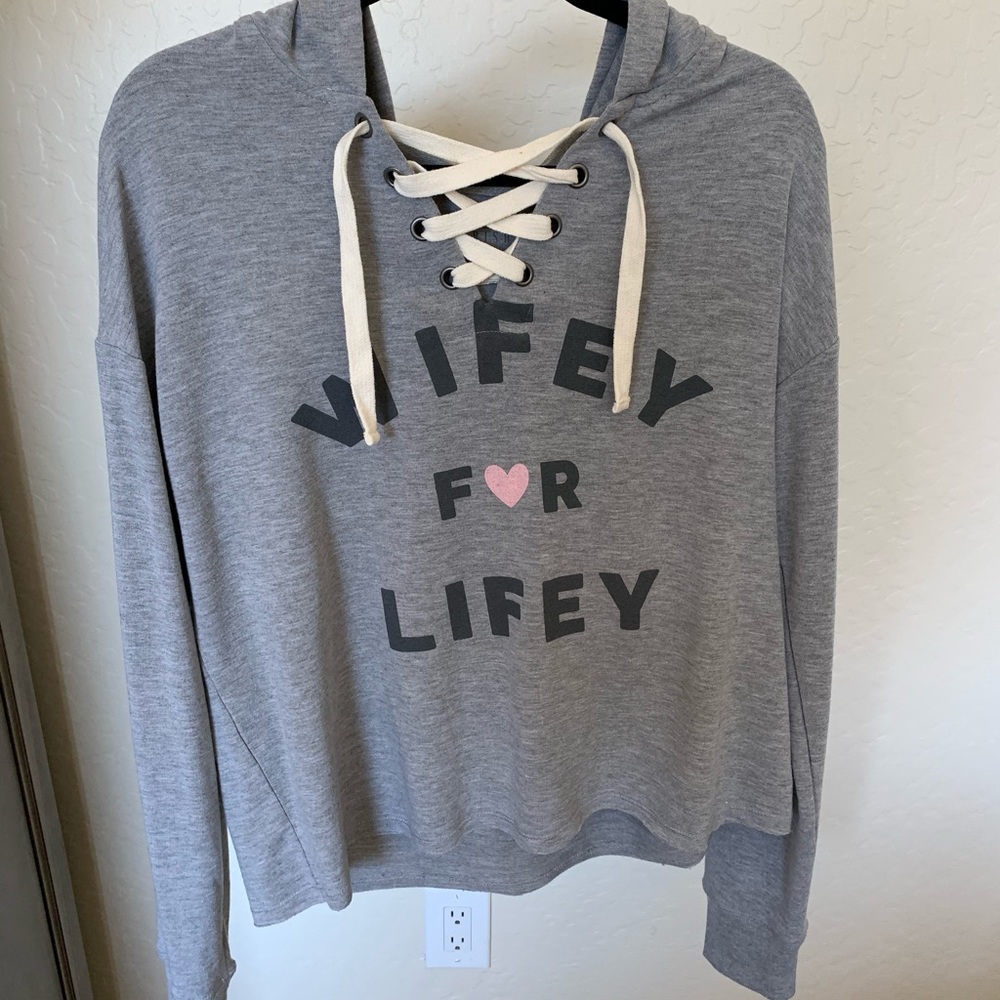 Wifey for Lifey lightweight sweatshirt